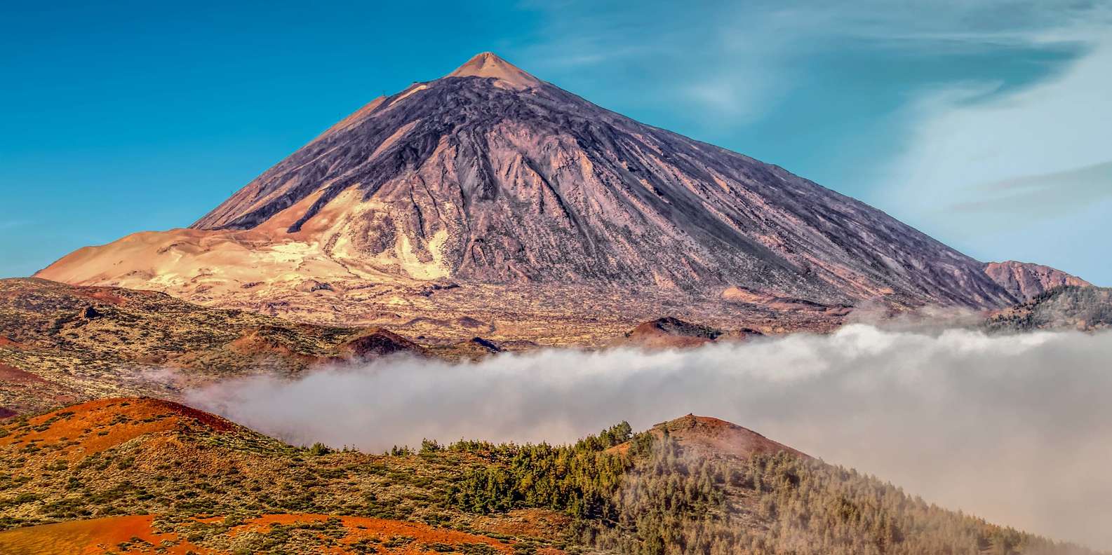 Teide medio día por la mañana